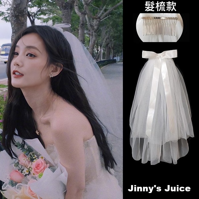 現貨 高訂蝴蝶結頭紗 輕婚紗 頭紗 短頭紗 求婚 登記結婚 澎澎紗 簡單頭紗 蕾絲頭紗 蝴蝶結頭紗 質感頭紗 訂製頭紗-細節圖7