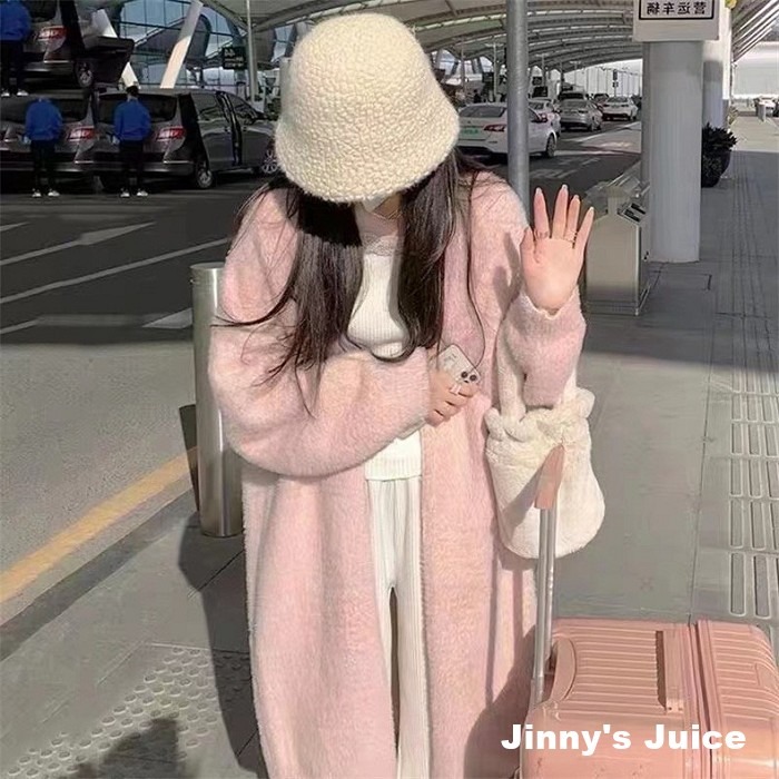 現貨❤️超舒服毛茸茸慵懶外套 毛毛外套 毛茸茸大衣 慵懶大衣 慵懶毛衣 毛衣外套 毛大衣 針織外套 秋冬外套 長版外套-細節圖2