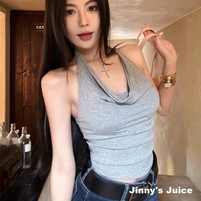 現貨 多種穿法 附胸墊落領露背上衣 一字領上衣 落領上衣 落領背心 露背背心 掛脖背心 掛脖上衣 露背上衣 露肩背心-細節圖6