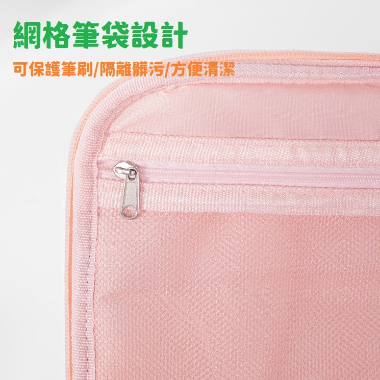【台灣現貨】大容量便攜化妝包 防潑水化妝包 大開口收納包 整理包 手提化妝包 手提收納包 收納包-細節圖6