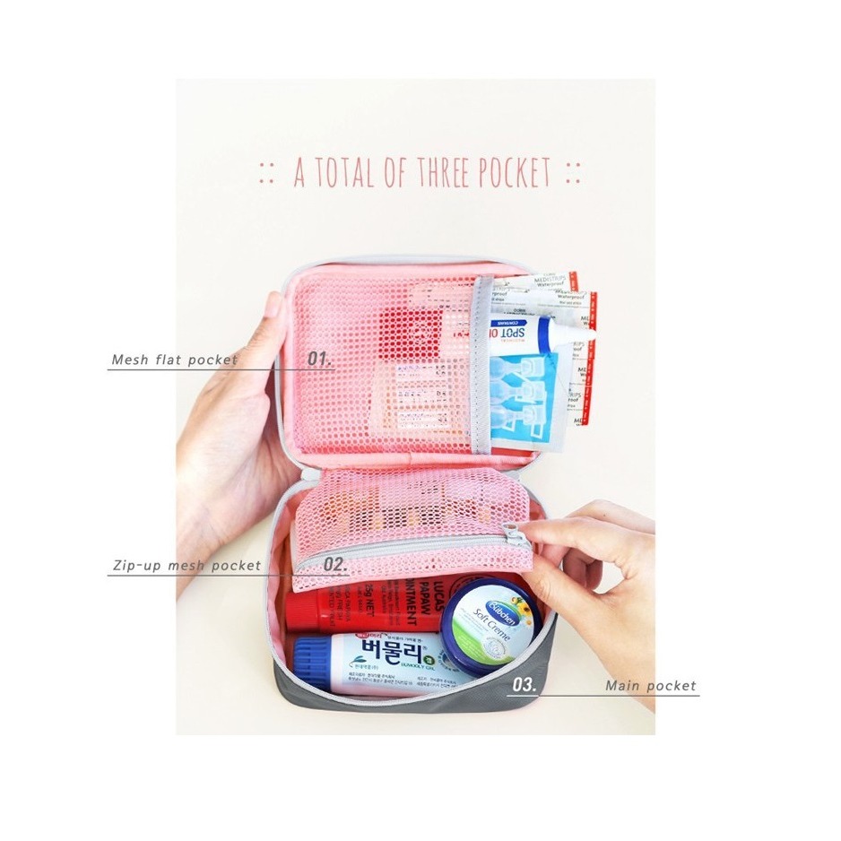 【台灣現貨】旅行便攜醫藥包 收納包 急救包 藥袋包 便攜收納包 便攜收納袋-細節圖2