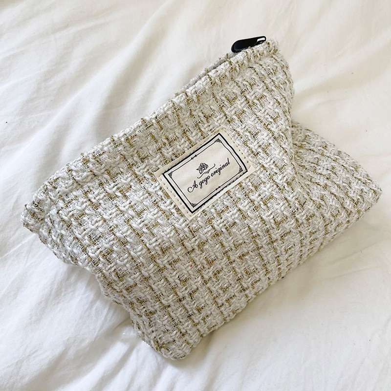 【台灣現貨】小香風化妝包手拿便攜保養品收納包袋大容量ins高顏值便攜手拿包 時尚寶寶手冊收納包 時尚藥品收納包-細節圖7