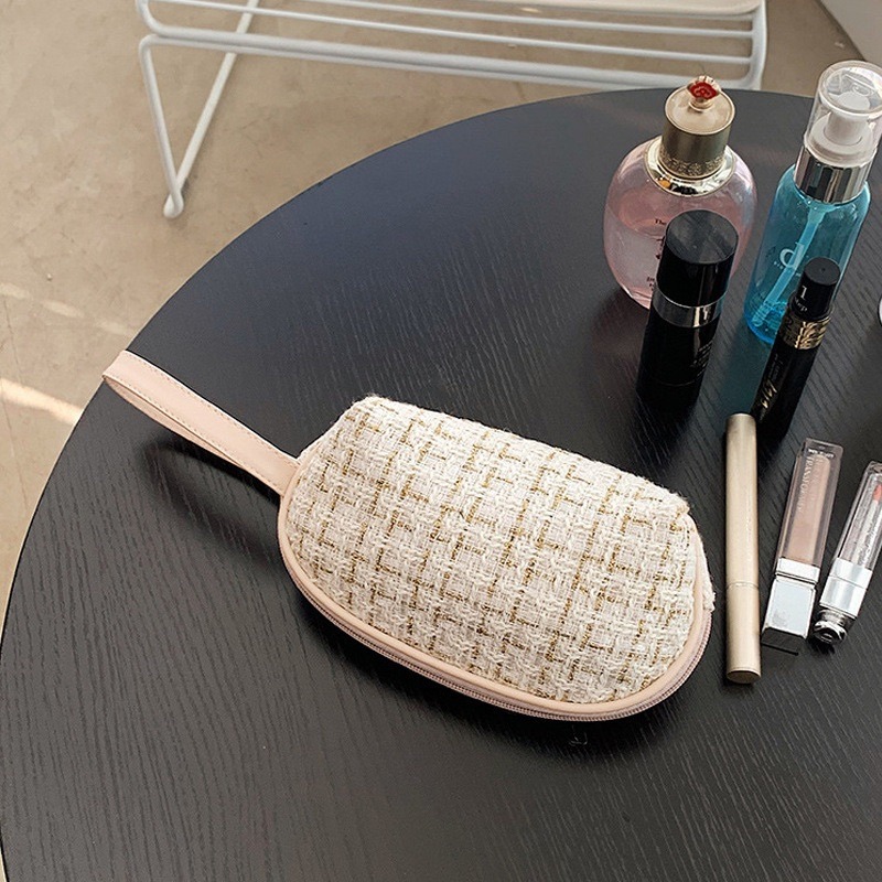 【台灣現貨】小香風化妝包新款大容量ins收納包便攜旅行洗漱包手提高顏值貝殼包 手提包 收納包 化妝收納包-細節圖7