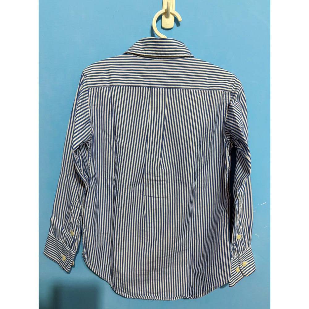 110 POLO RL 小馬刺繡條紋襯衫-細節圖2