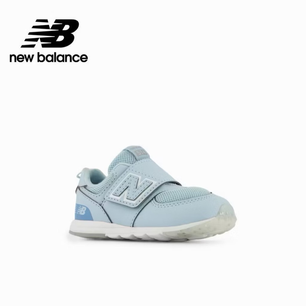 New Balance NB NW574GQ 魔鬼粘運動鞋 輕霧藍 15公分-細節圖3