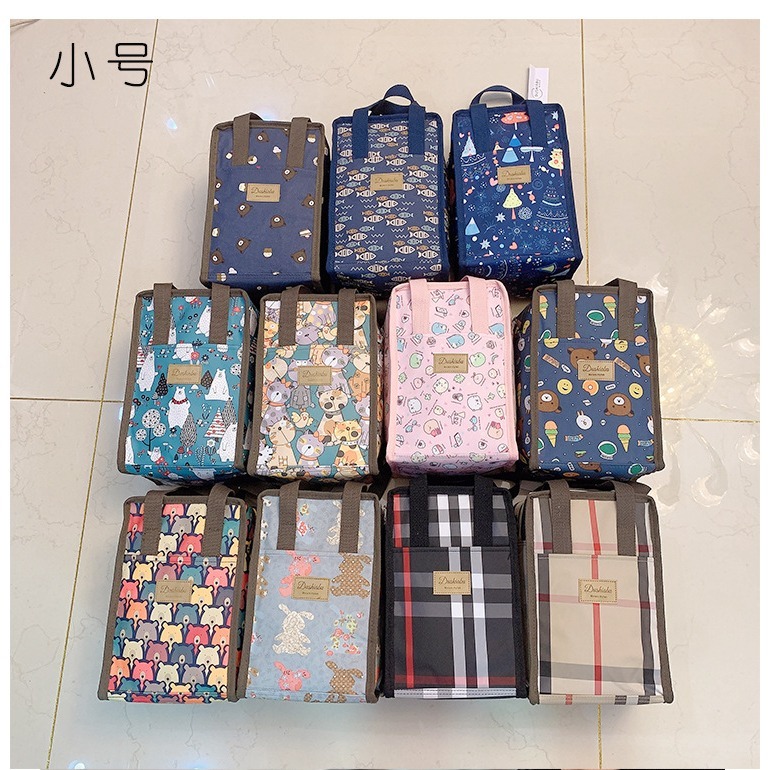 No.910/1 小號防水鋁膜手提包便當袋餐袋可愛卡通印花全包覆式小包包方型319209-細節圖2