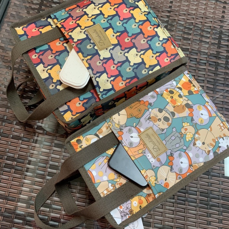 No.910/1 小號防水鋁膜手提包便當袋餐袋可愛卡通印花全包覆式小包包方型319209-細節圖7