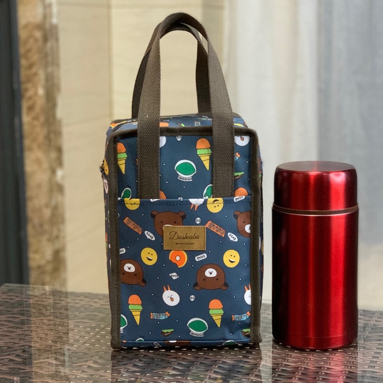 No.910/1 小號防水鋁膜手提包便當袋餐袋可愛卡通印花全包覆式小包包方型319209-規格圖9