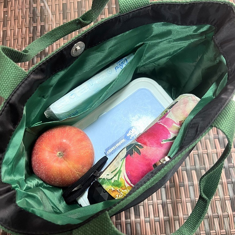 No.497 撞色收邊防水手提袋水餃包早餐袋便當袋補習袋學習包259179-細節圖6