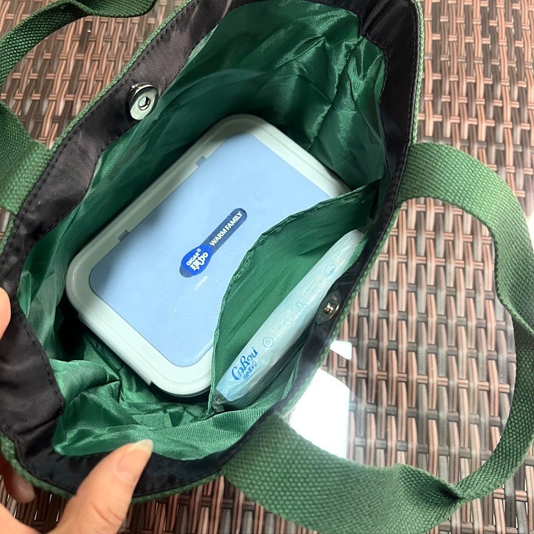 No.497 撞色收邊防水手提袋水餃包早餐袋便當袋補習袋學習包259179-細節圖7