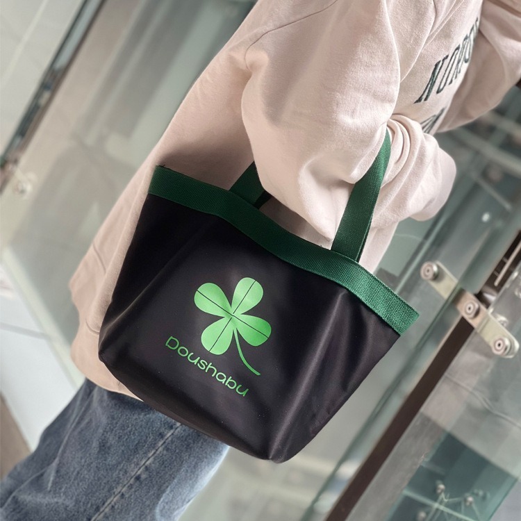 No.497 撞色收邊防水手提袋水餃包早餐袋便當袋補習袋學習包259179-細節圖8