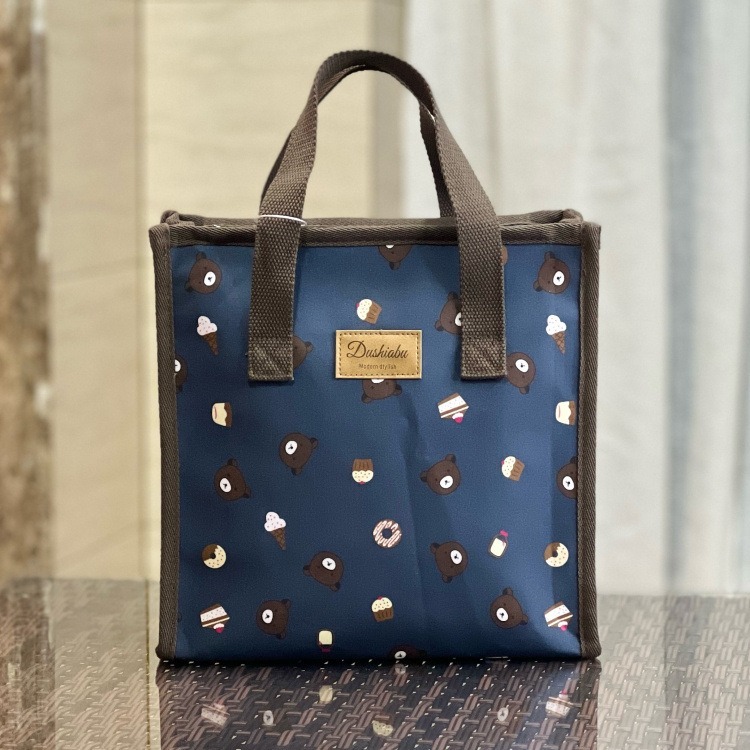 No.810 方型防水提袋小方包卡通印花便當袋餐袋購物袋手提袋小包包289199-規格圖9