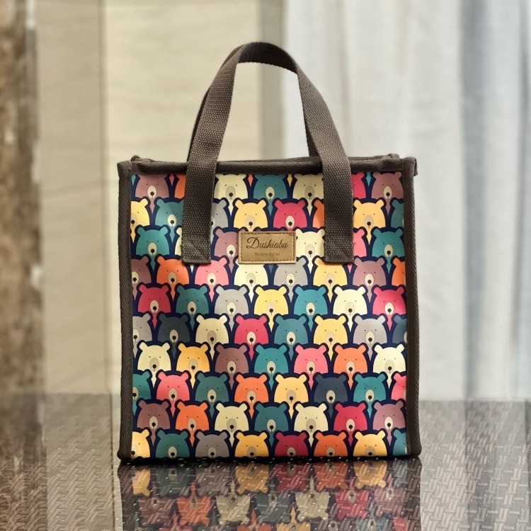 No.810 方型防水提袋小方包卡通印花便當袋餐袋購物袋手提袋小包包289199-規格圖9