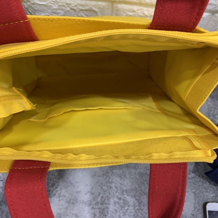 No.607 大號帆布多層學生補習包課輔袋A4文件包多層口袋休閒媽媽包飯包便當袋雜誌購物袋帆布手提袋仙人掌幸運草-細節圖7