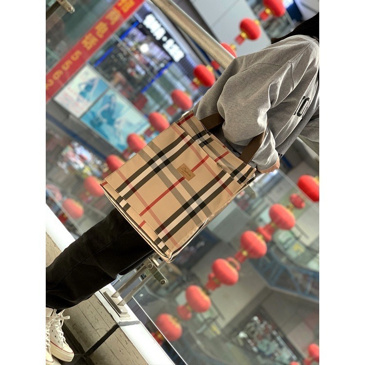 No.655/3 大號拉錬式防水印花布提袋方型A4購物袋多功能手提補習袋書袋餐袋大容量399-細節圖3