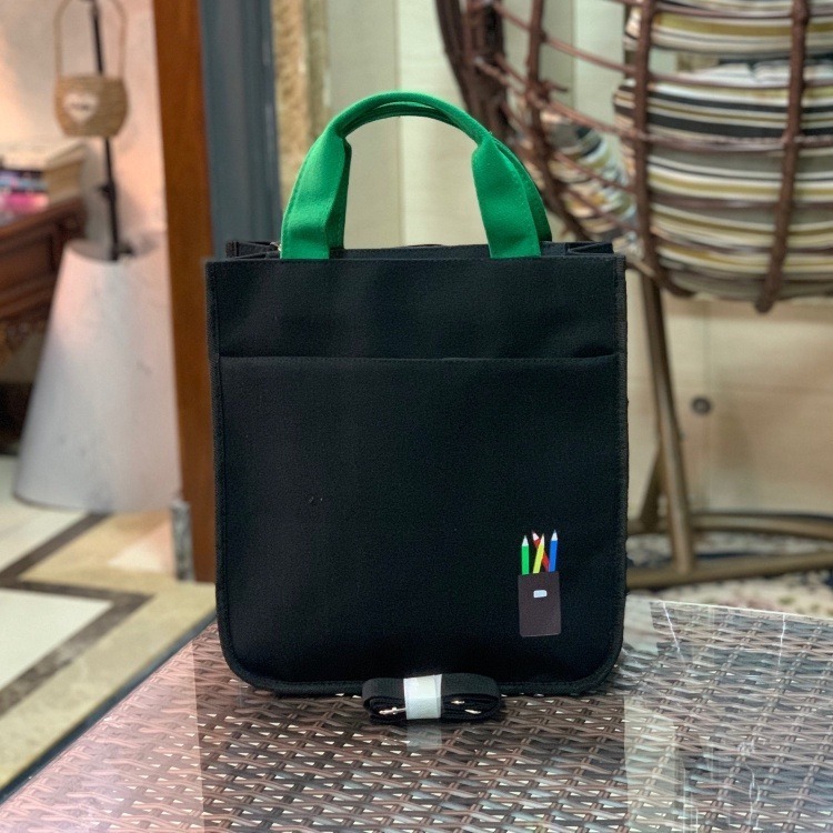 No.399 三用手提肩背斜背帆布包A4小提袋素色簡約學生書包補習袋才藝袋撞色-規格圖9