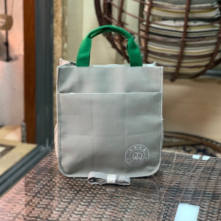 No.399 三用手提肩背斜背帆布包A4小提袋素色簡約學生書包補習袋才藝袋撞色-規格圖9