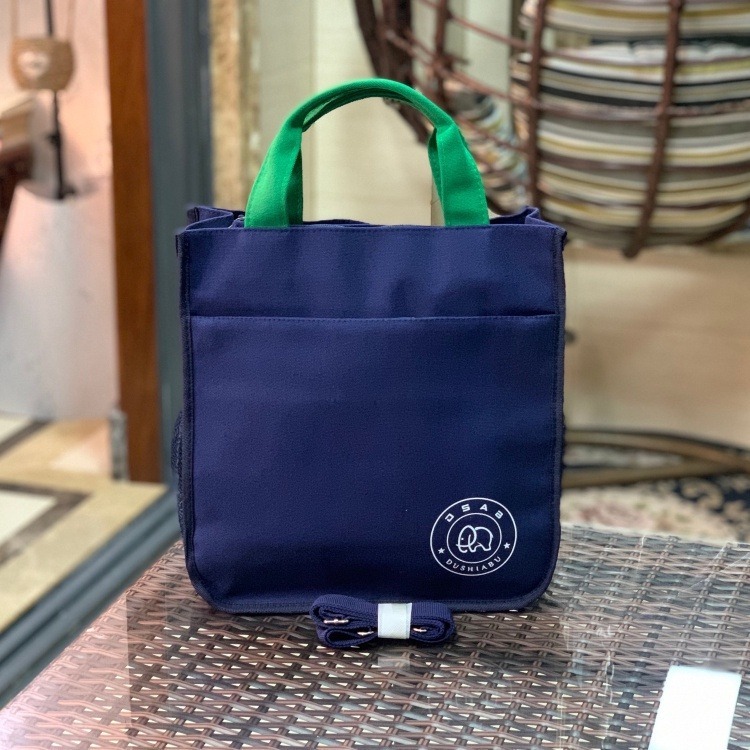 No.399 三用手提肩背斜背帆布包A4小提袋素色簡約學生書包補習袋才藝袋撞色-規格圖9