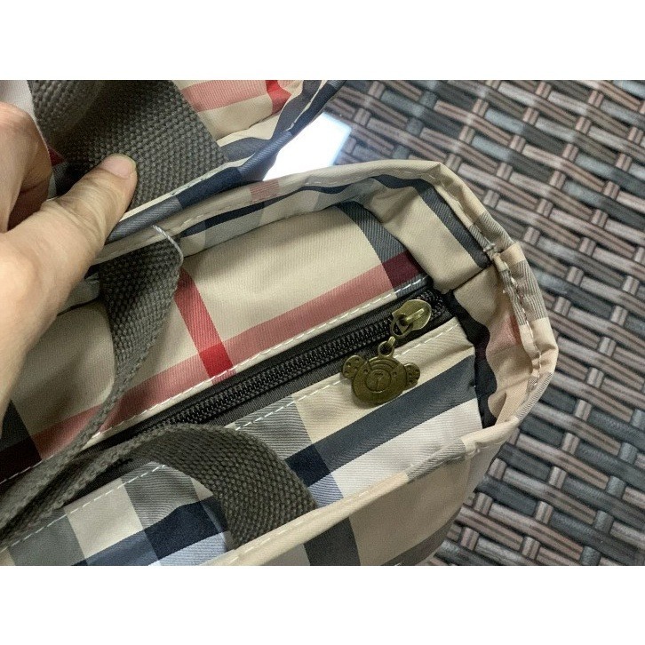 No.140/1 小號可愛印花防油防水布全包短款拉鍊式便當袋小提袋加厚保溫鋁膜餐袋多口袋-細節圖6