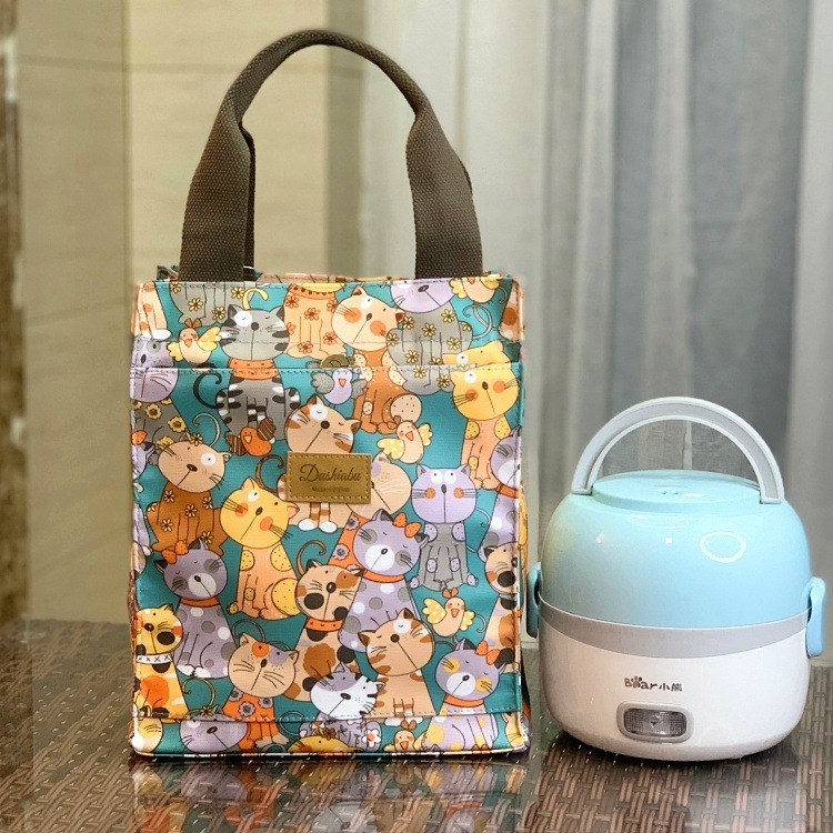 No.655/2 中號拉錬式防水印花布提袋方型購物袋手提補習袋書袋餐袋小包包329259-規格圖9