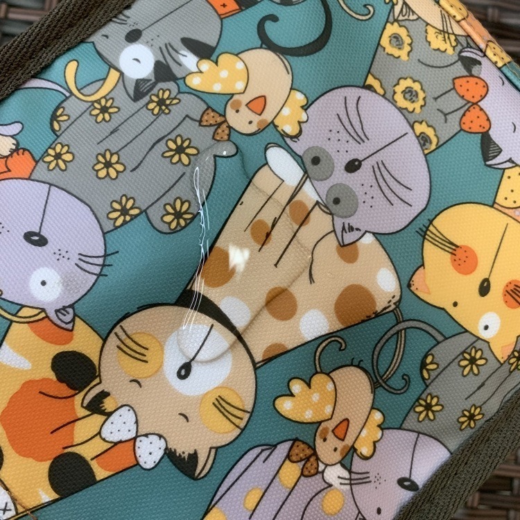 No.910/2 大號防水鋁膜手提包便當袋餐袋可愛卡通印花全包覆式小包包方型349229-細節圖7