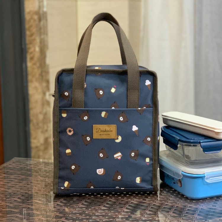 No.910/2 大號防水鋁膜手提包便當袋餐袋可愛卡通印花全包覆式小包包方型349229-規格圖9