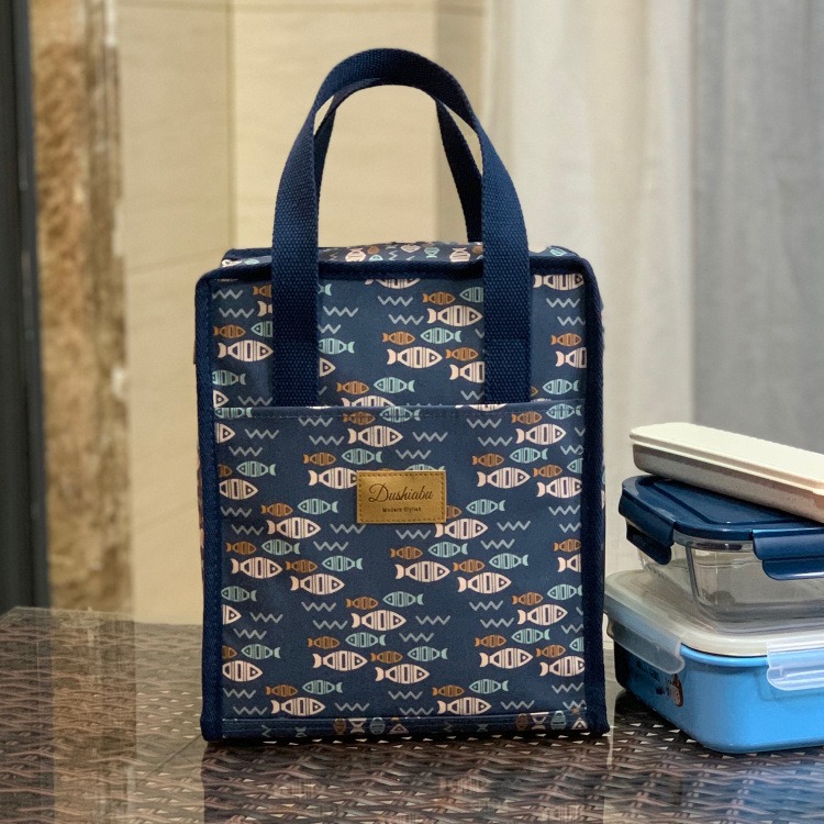 No.910/2 大號防水鋁膜手提包便當袋餐袋可愛卡通印花全包覆式小包包方型349229-規格圖9