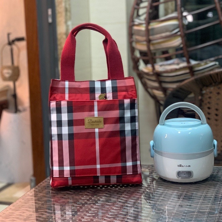 No.606 加大大容量長款可愛印花防水布鋁膜保溫提袋拉錬款便當袋購物袋多功能提袋339259-規格圖9