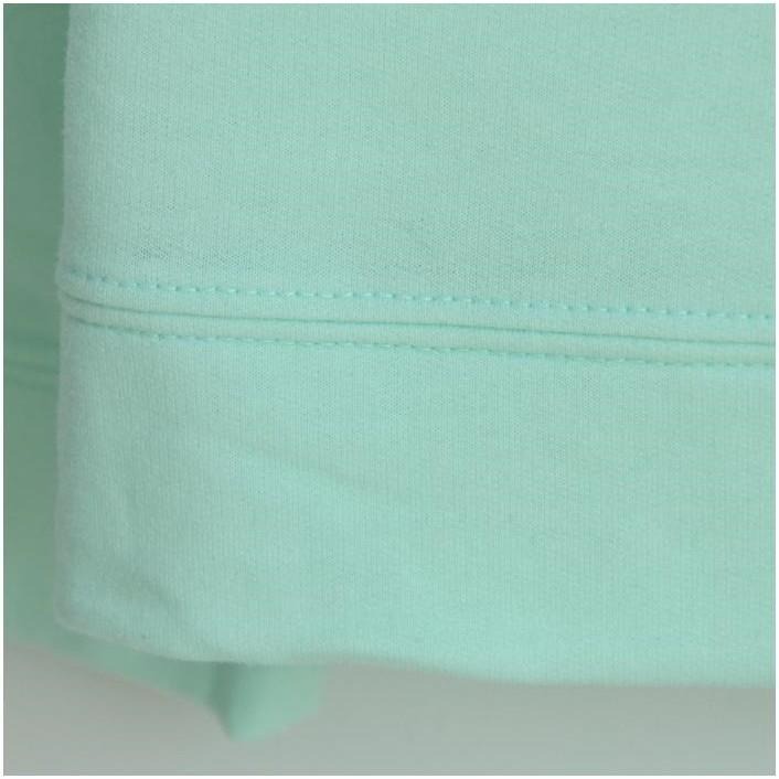 現貨粉色1件_78934日韓原單秋裝粉嫩素雅清新撞色拼接星星印花蕾絲花邊大圓領長袖棉質T恤上衣-細節圖4