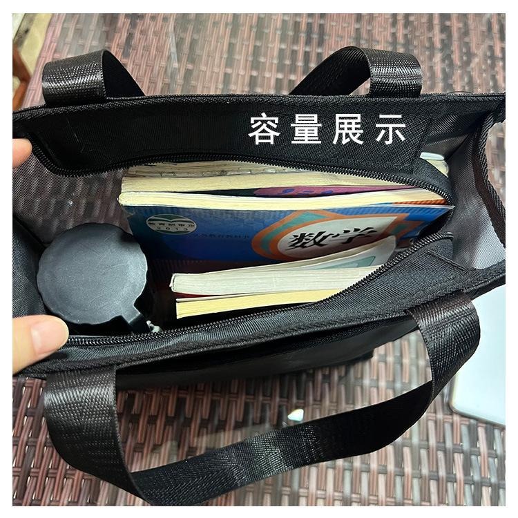 No.873/1 長款A4個性透視網紗可肩背手提袋購物袋補習袋提袋210139-細節圖5