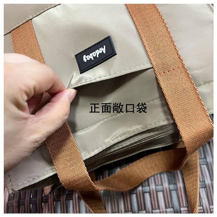 No.201 防水素色簡約手提袋小包包便當袋午餐袋購物包229149-細節圖6