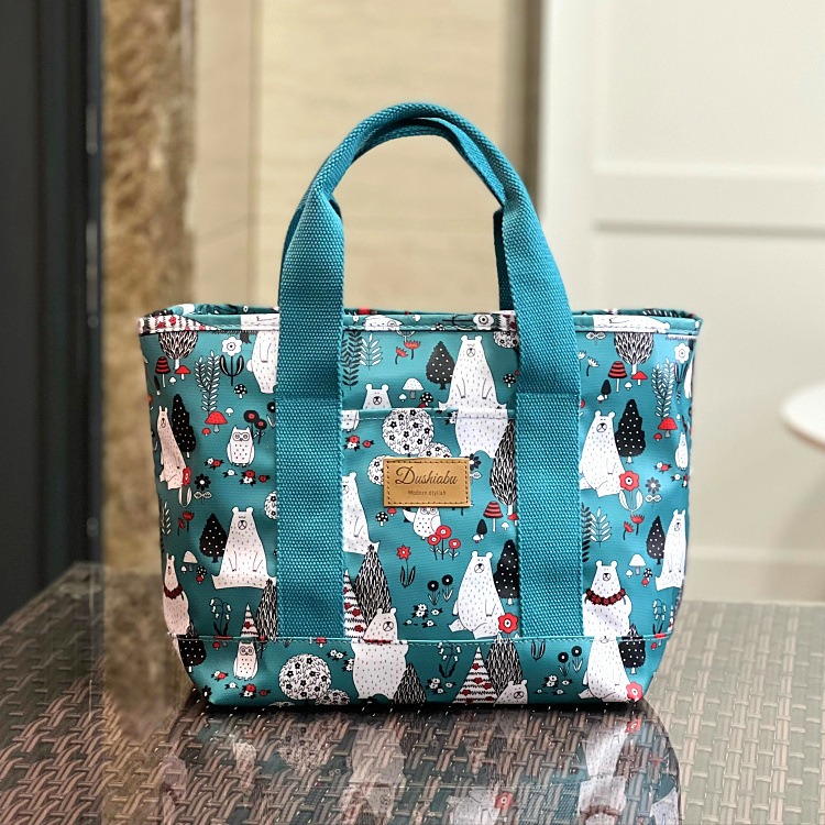 No.707 防水手提袋卡通印花購物袋便當袋午餐袋媽媽包小包包補習書袋429279-規格圖9