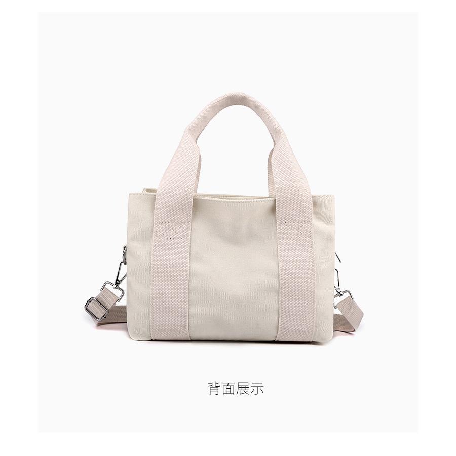 No.S287 清新馬卡龍素色三層帆布包手提袋側背包斜背包多層口袋小包包579390-細節圖9
