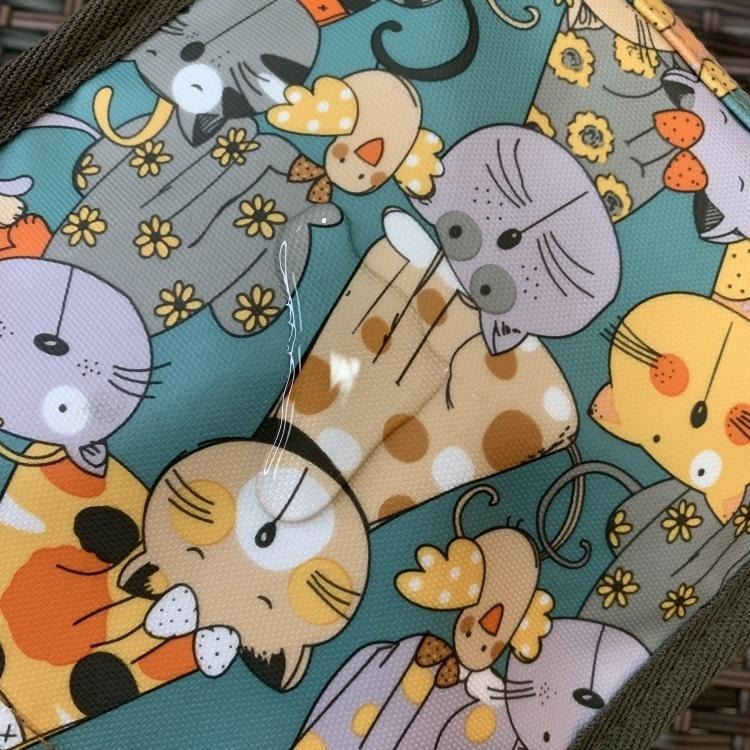 No.022 實用防水便當袋小包包拉錬手提包OL學生餐袋購物袋多口袋可愛印花-細節圖7