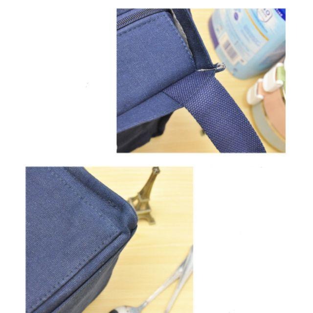No.380 大號簡約日系素色多功能大容量媽媽包帆布包拉錬手提袋便當袋餐具包午餐袋野餐袋小方包水杯雨傘-細節圖5