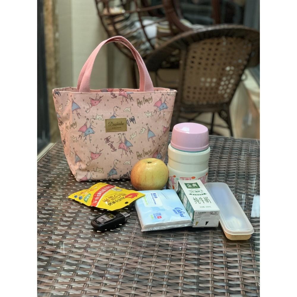 No.908 現貨+預購17色韓系學生便當袋防水提袋可愛印花媽媽包早餐袋購物小包包-細節圖5