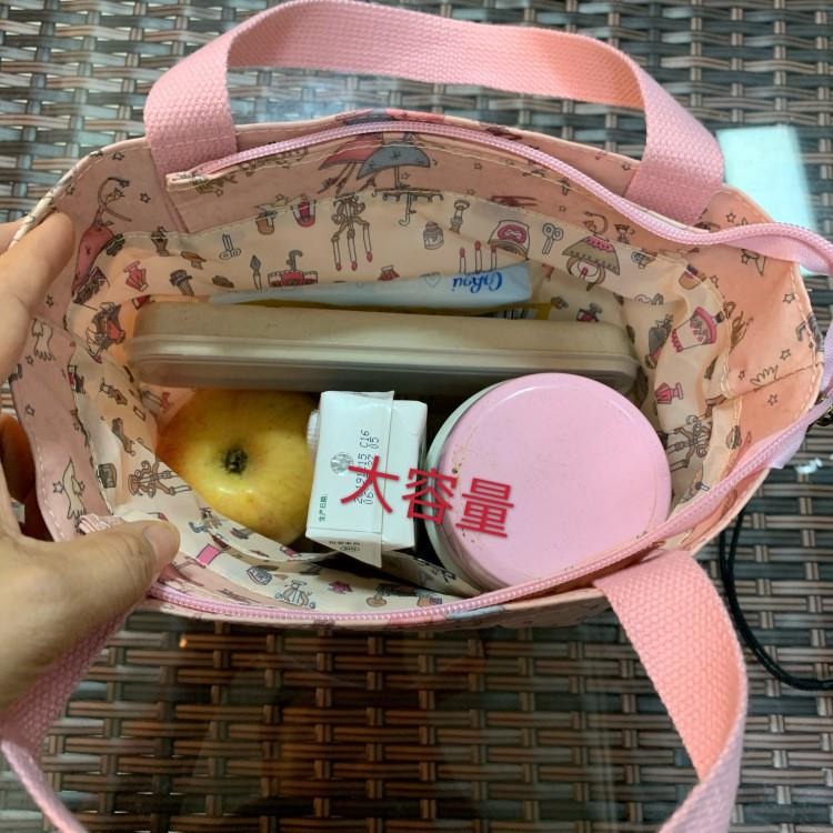 No.908 現貨+預購17色韓系學生便當袋防水提袋可愛印花媽媽包早餐袋購物小包包-細節圖7