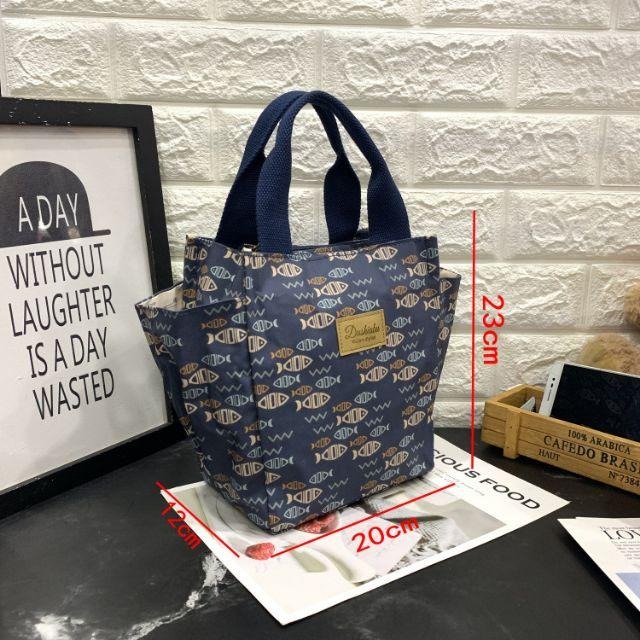 No.730 小號多功能防水手提袋媽媽包便當袋印花書袋補習袋學生OL午餐袋餐具袋外出小提袋購物袋野餐袋-細節圖2