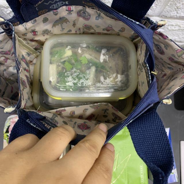 No.730 小號多功能防水手提袋媽媽包便當袋印花書袋補習袋學生OL午餐袋餐具袋外出小提袋購物袋野餐袋-細節圖6