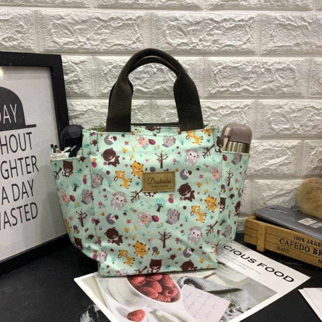 No.730 小號多功能防水手提袋媽媽包便當袋印花書袋補習袋學生OL午餐袋餐具袋外出小提袋購物袋野餐袋-細節圖8