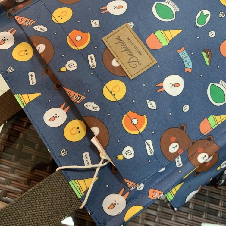 No.080 大號多功能防水手提袋媽媽包便當袋印花書袋補習袋學生OL午餐袋餐具袋外出小提袋直式小方包購物野餐-細節圖3