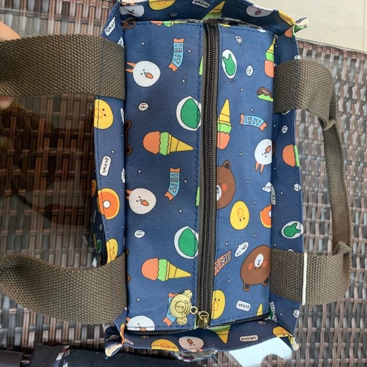 No.080 大號多功能防水手提袋媽媽包便當袋印花書袋補習袋學生OL午餐袋餐具袋外出小提袋直式小方包購物野餐-細節圖4