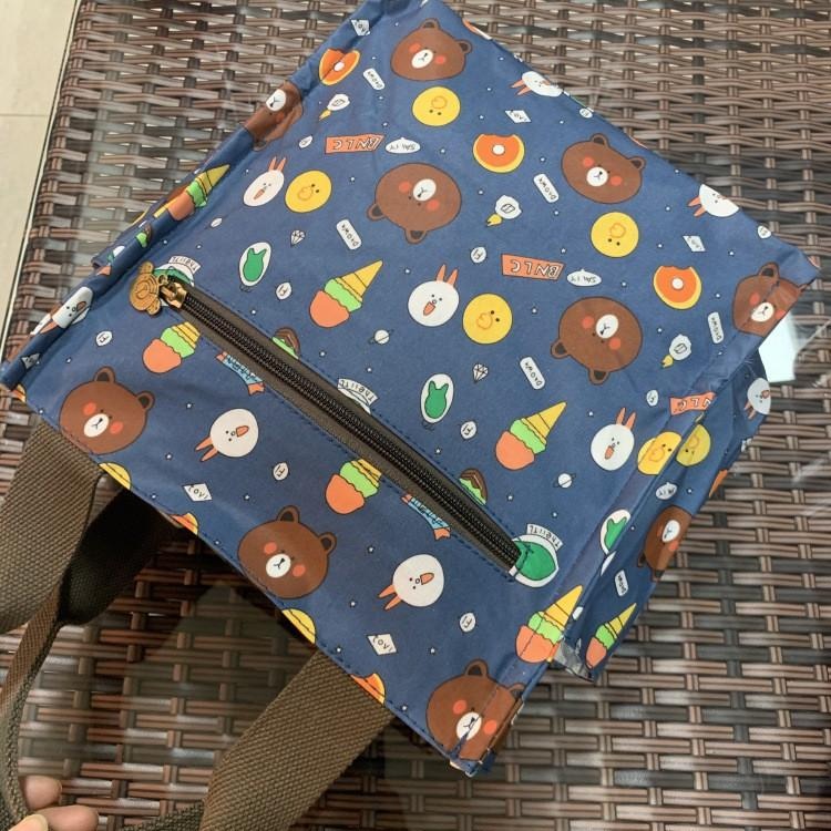 No.080 大號多功能防水手提袋媽媽包便當袋印花書袋補習袋學生OL午餐袋餐具袋外出小提袋直式小方包購物野餐-細節圖6