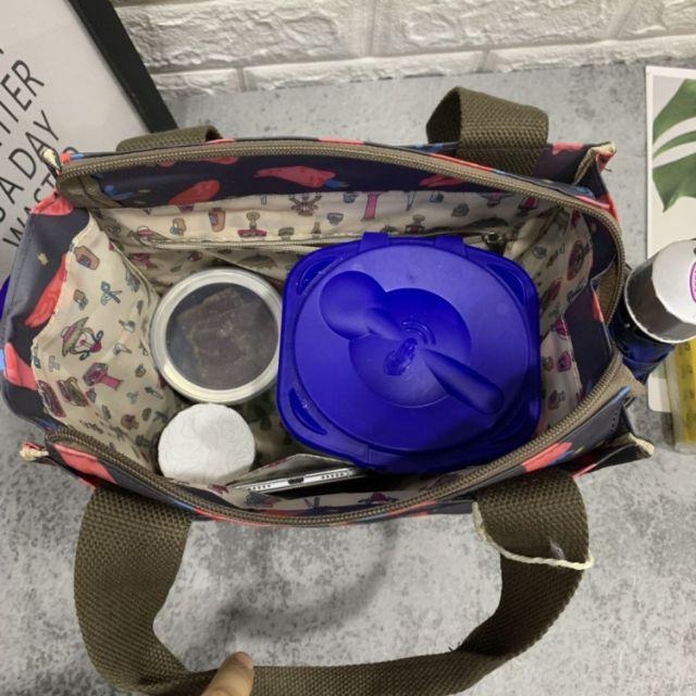 No.080 大號多功能防水手提袋媽媽包便當袋印花書袋補習袋學生OL午餐袋餐具袋外出小提袋直式小方包購物野餐-細節圖7