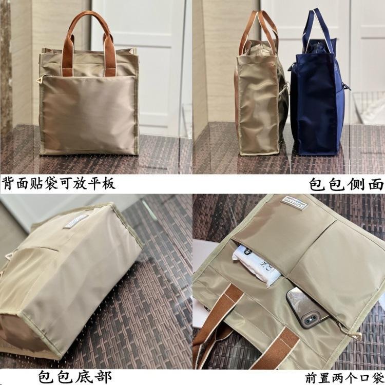 No.024 個性中性百搭素色撞色手提袋A4家教補習書袋餐袋購物包便當袋330219-細節圖3