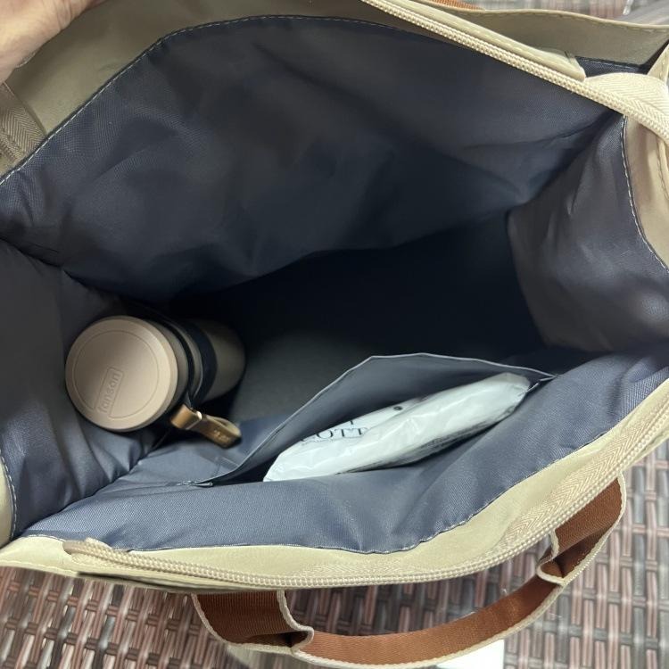 No.024 個性中性百搭素色撞色手提袋A4家教補習書袋餐袋購物包便當袋330219-細節圖7