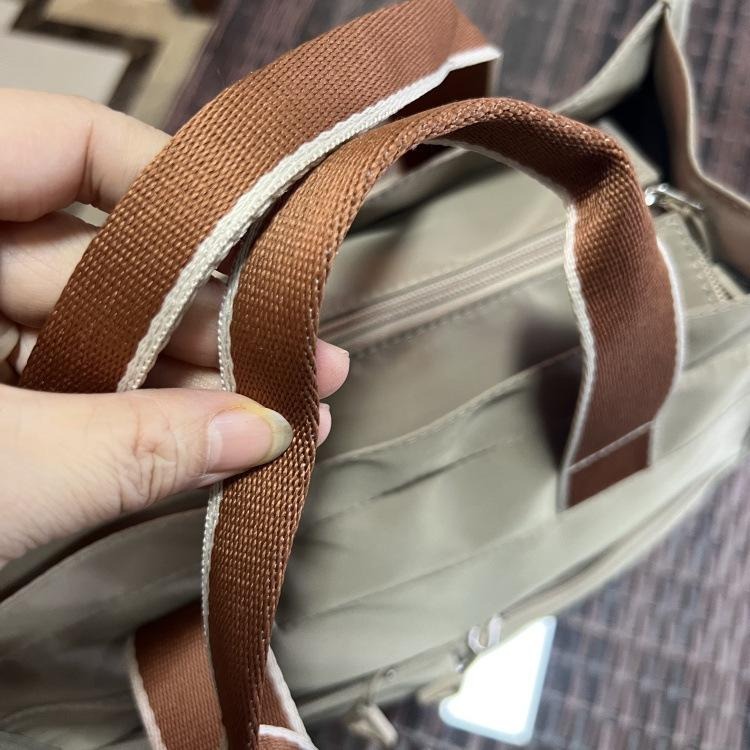 No.024 個性中性百搭素色撞色手提袋A4家教補習書袋餐袋購物包便當袋330219-細節圖9