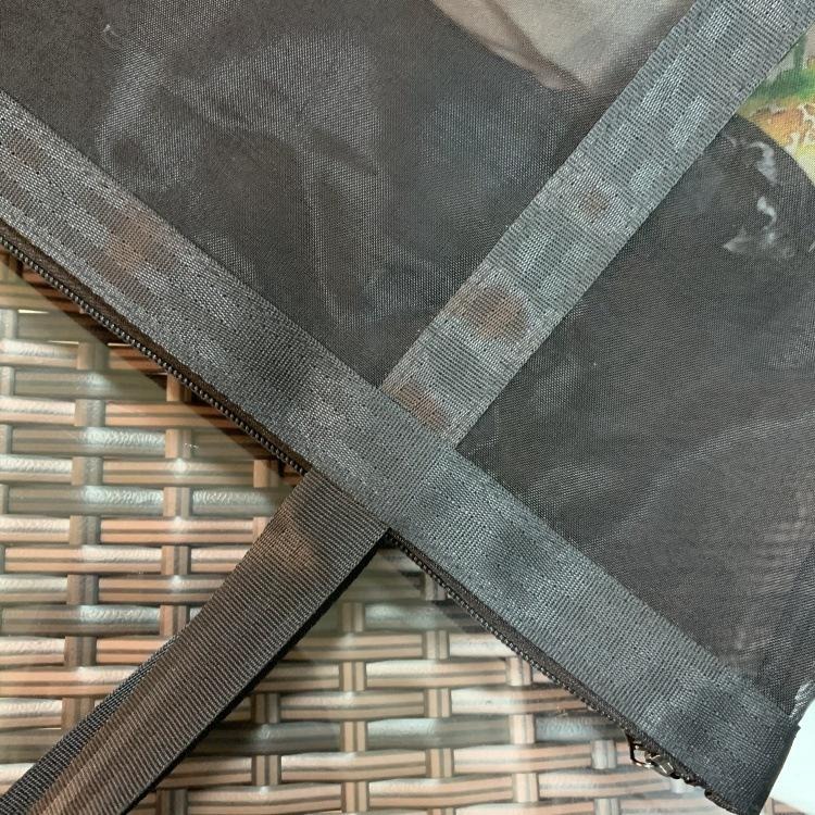 No.183 橫款A4黑色個性透視網紗手提袋單層購物袋補習袋可肩背側背包大提提袋299219-細節圖7