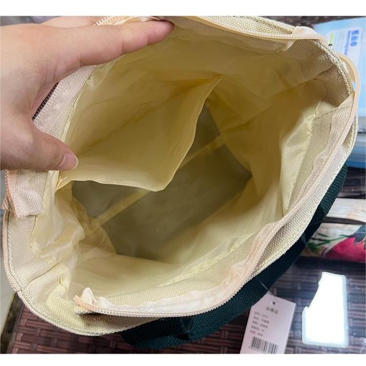 No.225 加厚素色帆布袋手提袋水餃包餐袋購物袋便當袋日系簡約229149-細節圖2