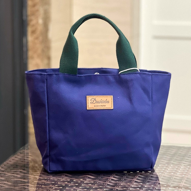 No.225 加厚素色帆布袋手提袋水餃包餐袋購物袋便當袋日系簡約229149-規格圖9